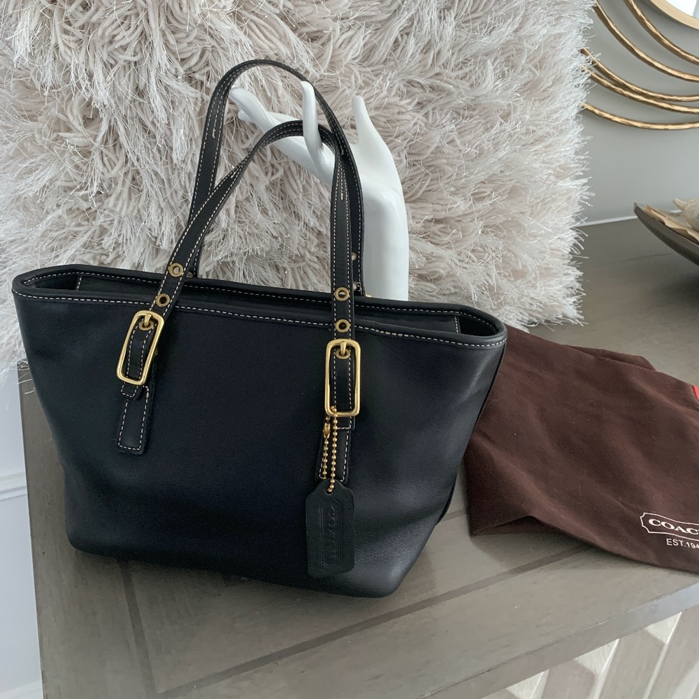 COACH Handbag Black Leather